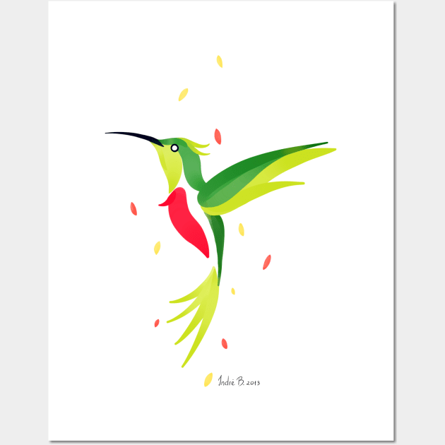 Humming Bird Wall Art by Freeminds